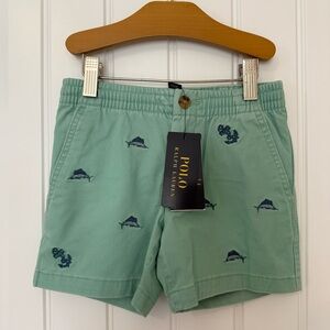 NWT Polo Ralph Lauren Boys Polo Prepster Marlin Stretch Chino Short